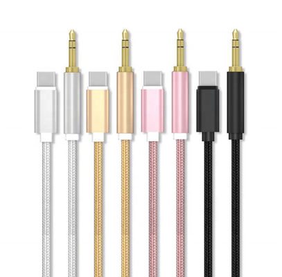 24g 100cm USB Charger Cable Type C to 3.5mm Audio Aux Jack Cable